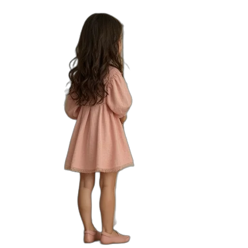dress, hair, shoes, jacket transparent PNG cut-out