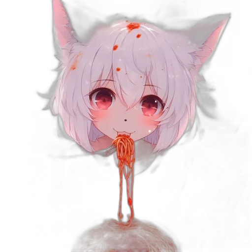 food, staff, creature, face, anime, watercolor, concept art, pixel art transparent PNG cut-out