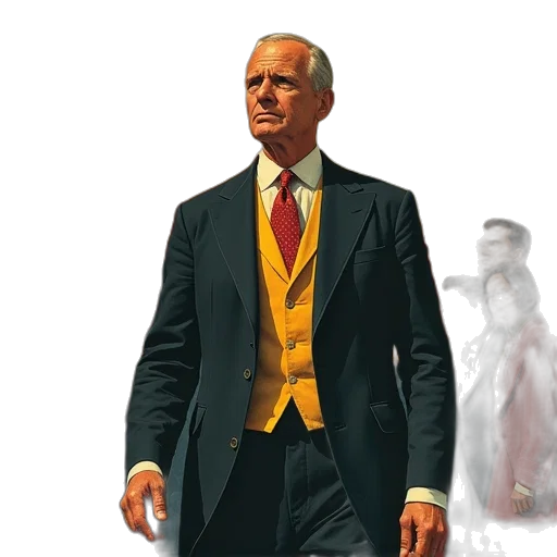 jacket, staff, concept art, comic book art transparent PNG cut-out