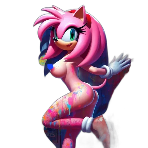 dress, animal, creature, pixel art, concept art, cartoon, vaporwave, animated transparent PNG cut-out