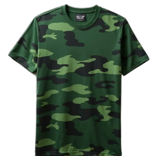 jacket, dress, green, earth tones, camouflage, t-shirt, tag, upper transparent PNG cut-out