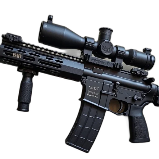 weapon, 3d render, magpul, moe, rifle, stock, m16, m19 transparent PNG cut-out
