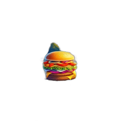 food, hat, animal, creature, pixel art, 3d render, vaporwave, concept art transparent PNG cut-out