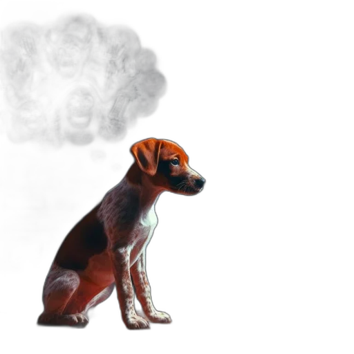 animal, creature, staff, photorealistic, concept art, watercolor, 3d render, fog transparent PNG cut-out