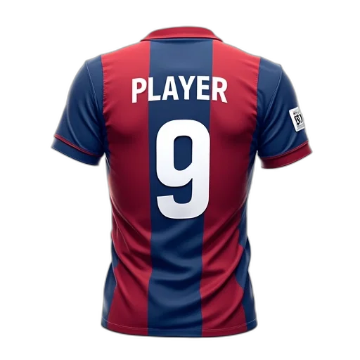 3d render, digital, illustration, soccer, jersey, number, back, has transparent PNG cut-out