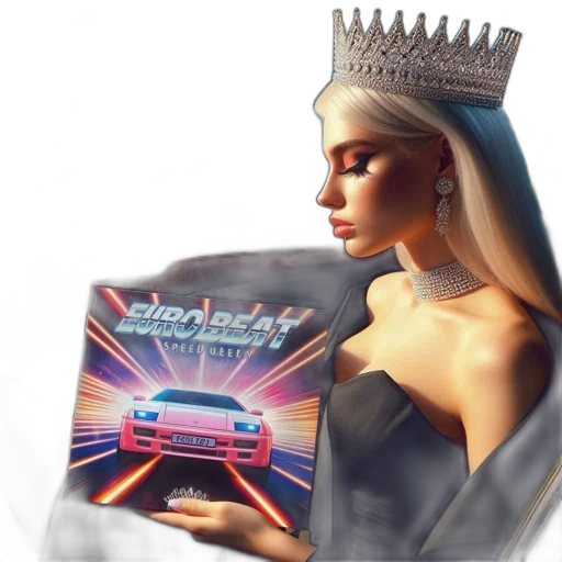 crown, concept art, photorealistic, 3d render, fantasy art, woman, wearing, black transparent PNG cut-out
