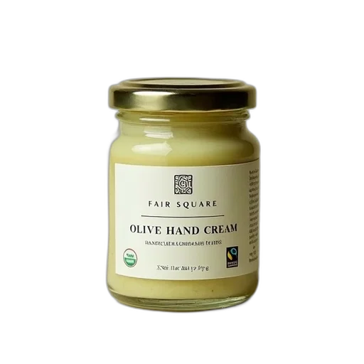 food, jar, olive, hand, cream, label, reads, fair transparent PNG cut-out