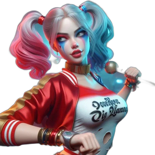 fantasy art, comic book art, concept art, 3d render, edgy, character, red, white transparent PNG cut-out