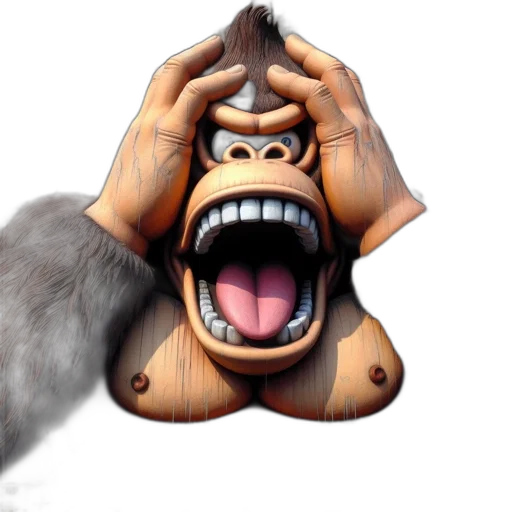 mask, animal, creature, face, 3d render, concept art, photorealistic, cartoon transparent PNG cut-out