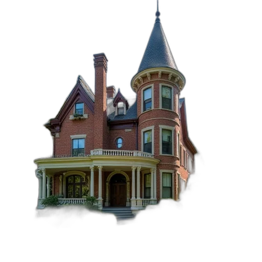 building, 3d render, concept art, photorealistic, pixel art, city street, ornate, turret transparent PNG cut-out