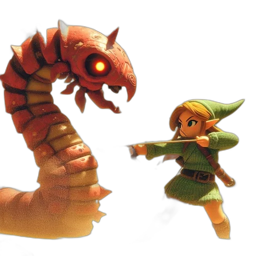 dragon, weapon, creature, concept art, 3d render, fantasy art, pixel art, green transparent PNG cut-out