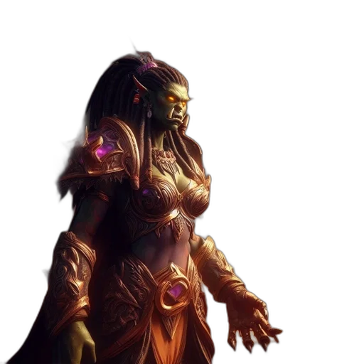 staff, concept art, fantasy art, 3d render transparent PNG cut-out