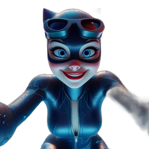 mask, robot, creature, animal, 3d render, concept art, comic book art, cartoon transparent PNG cut-out