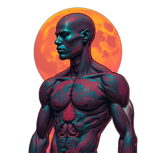 robot, comic book art, concept art, fantasy art transparent PNG cut-out
