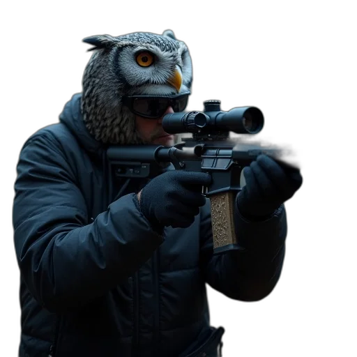 weapon, animal, mask, jacket transparent PNG cut-out