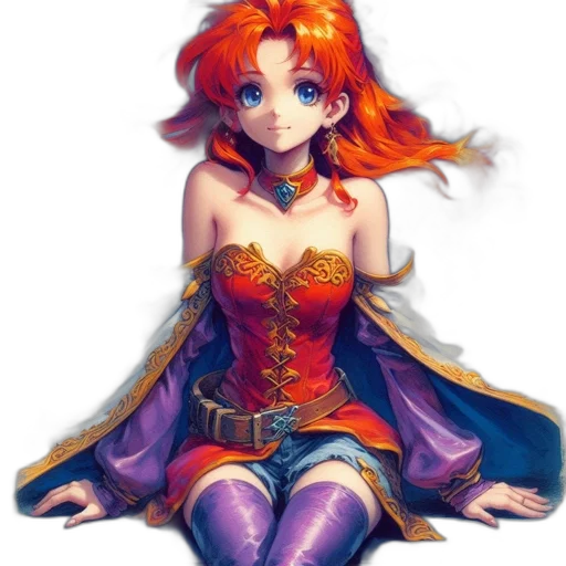 dress, crown, jewelry, fantasy art, pixel art, concept art, anime, colorful transparent PNG cut-out