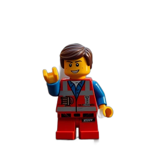 jacket, staff, 3d render, pixel art, concept art, lego, movie, second transparent PNG cut-out