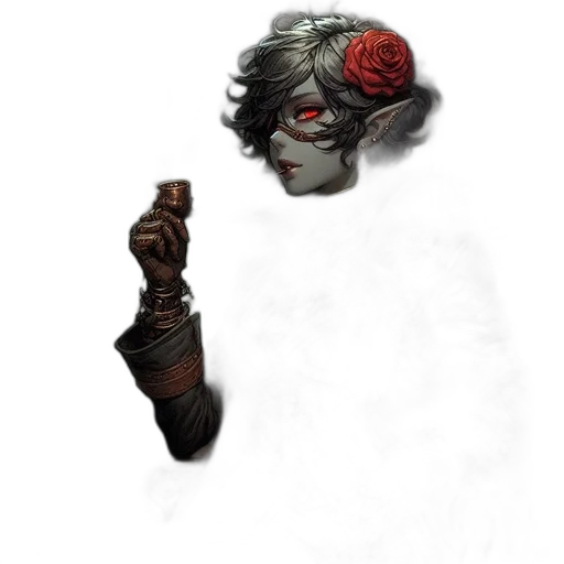 mask, staff, face, weapon, concept art, fantasy art, pixel art, comic book art transparent PNG cut-out