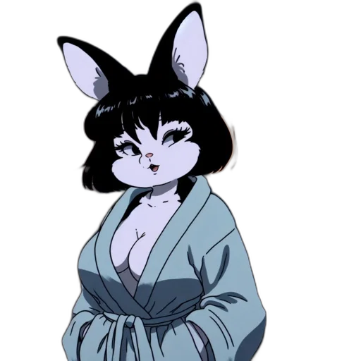 dress, staff, jacket, animal, anime, cartoon, pixel art, concept art transparent PNG cut-out