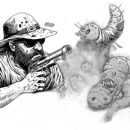 concept art, comic book art, fantasy art, pencil sketch, underwater, man, hat, sunglasses transparent PNG cut-out