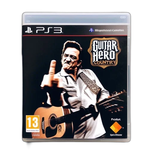 ps3, game, called, guitar, hero, country, featuring, man transparent PNG cut-out