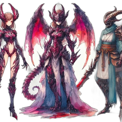 concept art, fantasy art, pixel art, comic book art, dark, red, colorful, pastel transparent PNG cut-out