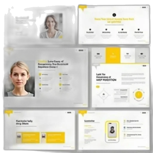 golden, monochrome, keynote, template transparent PNG cut-out
