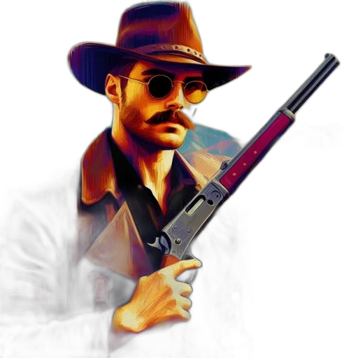 weapon, staff, hat, animal, pixel art, photorealistic, cartoon, comic book art transparent PNG cut-out