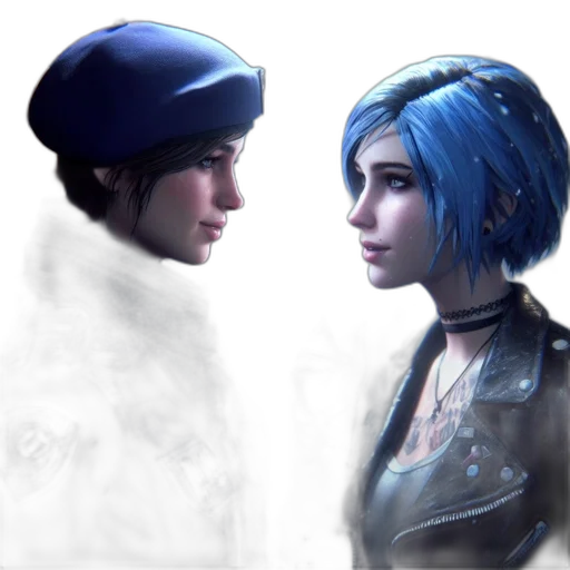 concept art, photorealistic, fantasy art, cyberpunk, blue, dark, monochrome, pastel transparent PNG cut-out