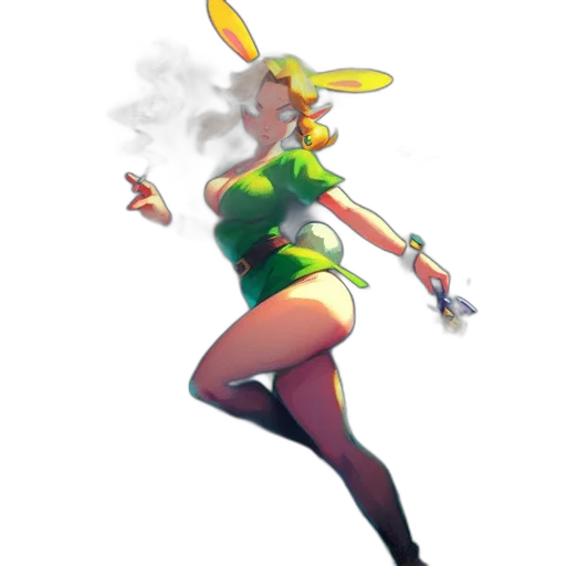 staff, dress, weapon, concept art, pixel art, comic book art, fantasy art, neon lights transparent PNG cut-out