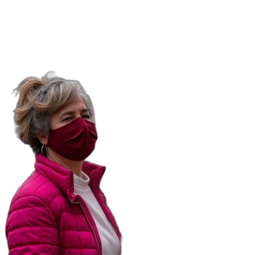 mask, jacket, face, creature transparent PNG cut-out