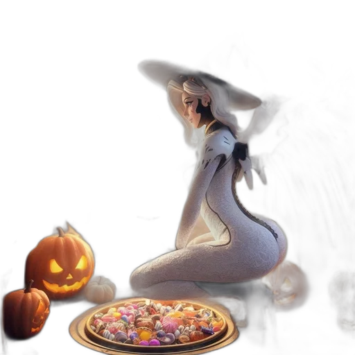 food, dress, hat, concept art, 3d render, fantasy art, photorealistic, inside transparent PNG cut-out