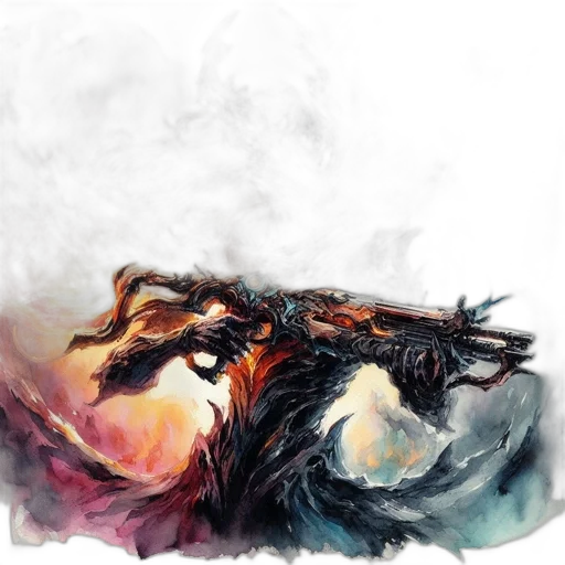 dragon, mask, animal, creature, fantasy art, watercolor, concept art, photorealistic transparent PNG cut-out