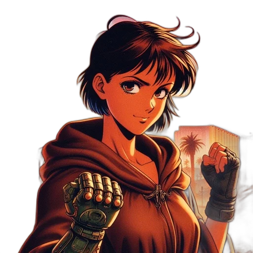 weapon, jacket, sword, comic book art, concept art, anime, fantasy art, fire transparent PNG cut-out