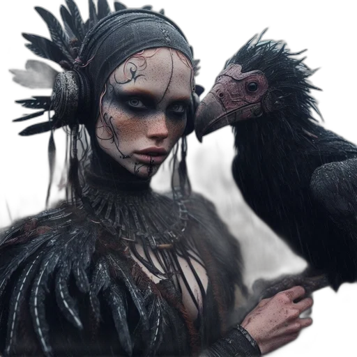 creature, mask, animal, jewelry, concept art, fantasy art, photorealistic, 3d render transparent PNG cut-out