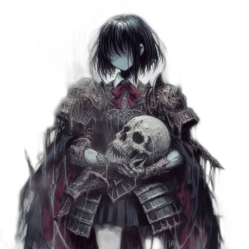 weapon, sword, mask, jacket, concept art, fantasy art, pixel art, comic book art transparent PNG cut-out