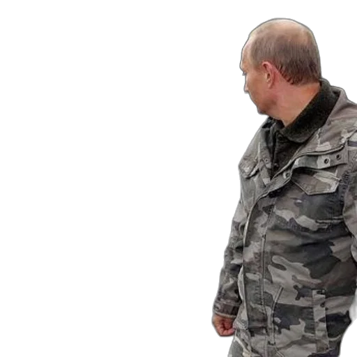jacket, staff, 3d render, man, camouflage, stands, wooden, deck transparent PNG cut-out