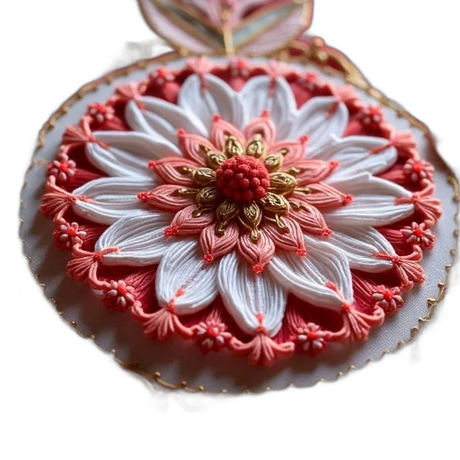jewelry, crown, flower, food, photorealistic, 3d render, oil painting, red transparent PNG cut-out