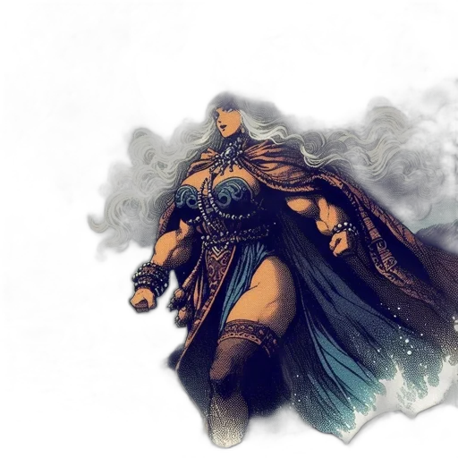 concept art, fantasy art, comic book art, 3d render, dark, earth tones, enchanting, scene transparent PNG cut-out