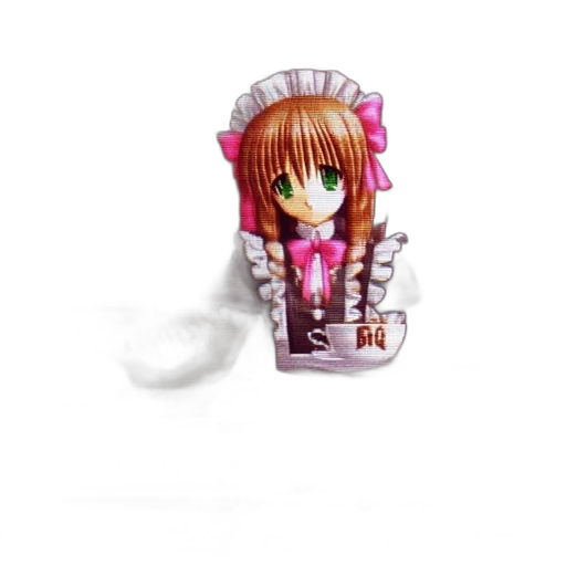 3d render, photorealistic, female, anime, character, wears, maid, outfit transparent PNG cut-out