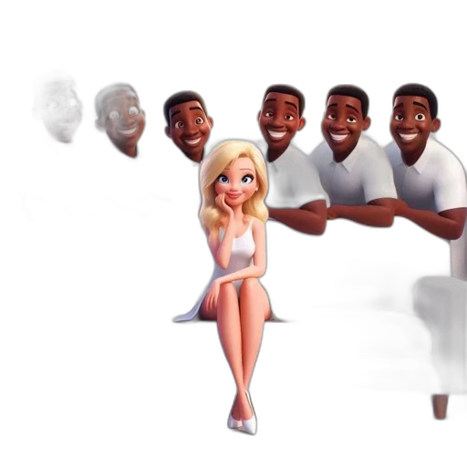 concept art, 3d render, cartoon, disney, promotional, poster, more, merrier transparent PNG cut-out