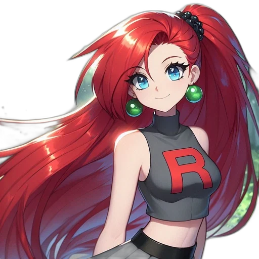 dress, hair, staff, robot, anime, pixel art, cartoon, concept art transparent PNG cut-out