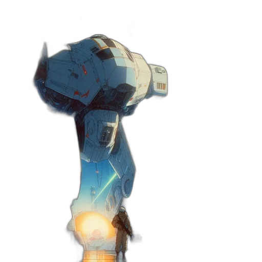 robot, weapon, staff, bottle, concept art, 3d render, pixel art, watercolor transparent PNG cut-out