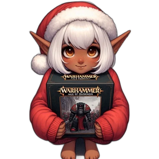 pixel art, fantasy art, concept art, anthropomorphic, elf, child, wears, red transparent PNG cut-out