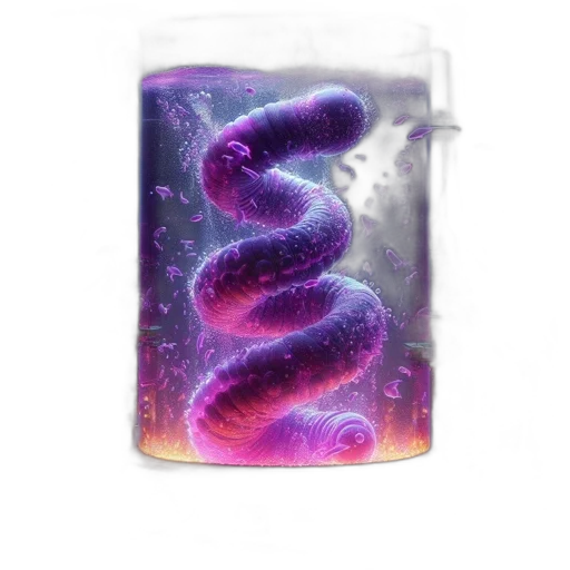 bottle, dragon, food, creature, 3d render, vaporwave, fantasy art, concept art transparent PNG cut-out