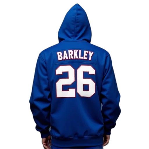 jacket, blue, hoodie, name, barkley, number, back, new transparent PNG cut-out