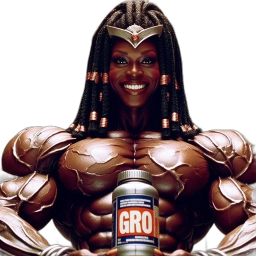 creature, robot, animal, muscular, female, figure, dark, skin transparent PNG cut-out