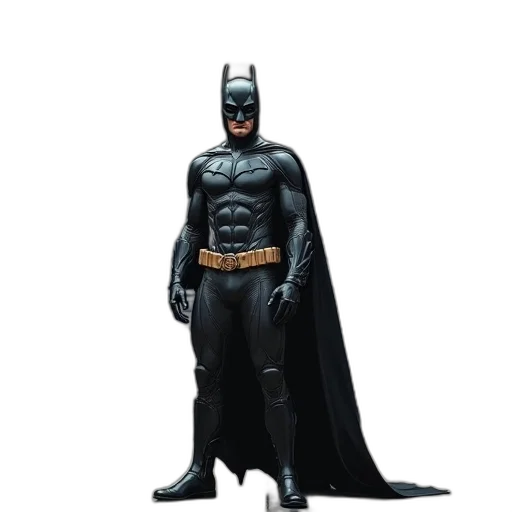 comic book art, concept art, 3d render, photorealistic, young, man, batman, suit transparent PNG cut-out