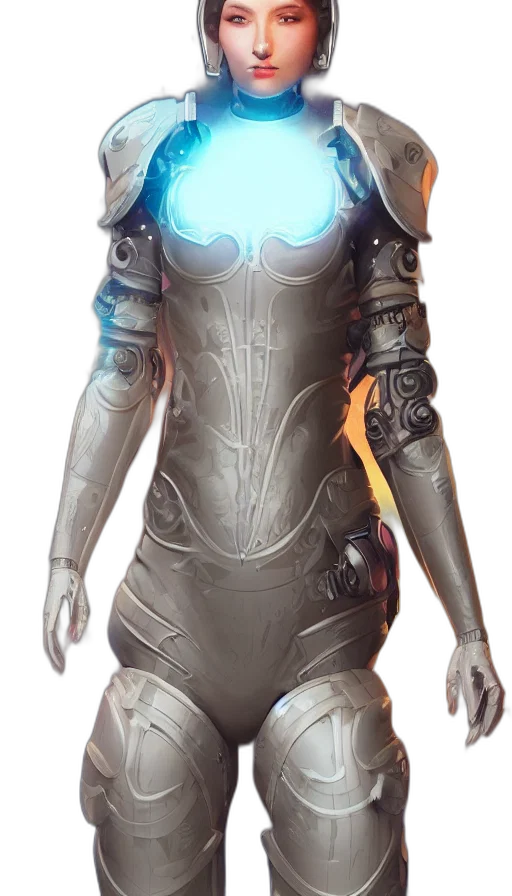 robot, dress, staff, weapon transparent PNG cut-out
