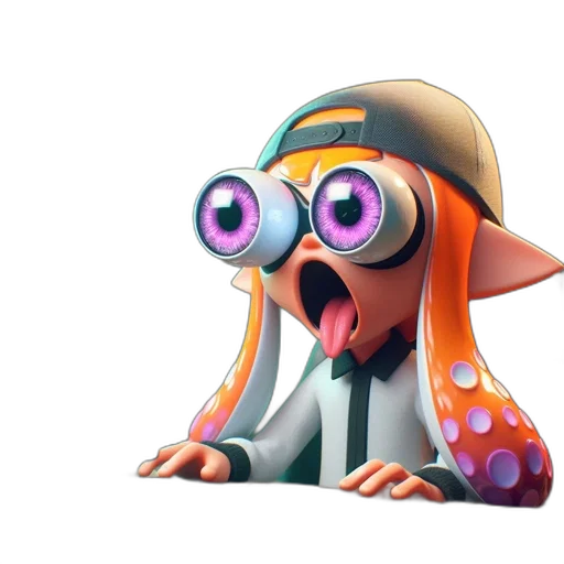 staff, animal, creature, mask, 3d render, concept art, cartoon, animated transparent PNG cut-out